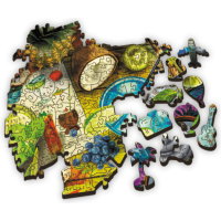 TREFL Dřevěné puzzle Barevné koktejly 501 dílků