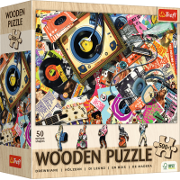 TREFL Dřevěné puzzle Ve světě hudby 501 dílků