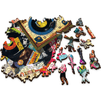 TREFL Dřevěné puzzle Ve světě hudby 501 dílků