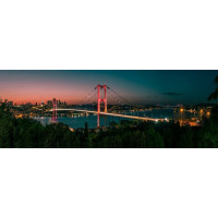 ART PUZZLE Panoramatické puzzle Noční Istanbul 1000 dílků