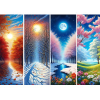 ART PUZZLE Puzzle Brány ročního období 1000 dílků
