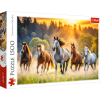 TREFL Puzzle Divocí koně 1500 dílků