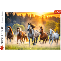 TREFL Puzzle Divocí koně 1500 dílků
