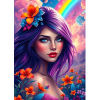 ALIPSON Puzzle Duhová dívka 500 dílků