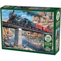 COBBLE HILL Puzzle Lokomotiva na mostě 1000 dílků