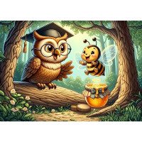 ART PUZZLE Puzzle Moudrá sova 50 dílků