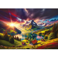 ART PUZZLE Puzzle Na úpatí Alp 500 dílků