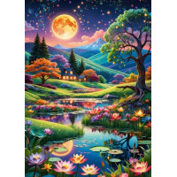 ALIPSON Puzzle Noc za úplňku 500 dílků