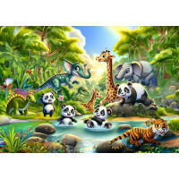 ART PUZZLE Puzzle Pandí koupání 50 dílků