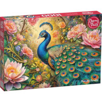 CHERRY PAZZI Puzzle Páv v ráji 1000 dílků