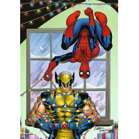 TREFL Puzzle Premium Plus Spiderman a Wolverin 1000 dílků