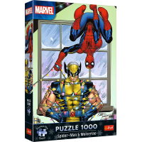 TREFL Puzzle Premium Plus Spiderman a Wolverin 1000 dílků