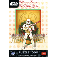 TREFL Puzzle Premium Plus Star Wars: Merry Clone Troopers 1000 dílků