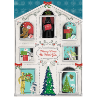 TREFL Puzzle Premium Plus Star Wars: Merry Force Be With You 1000 dílků