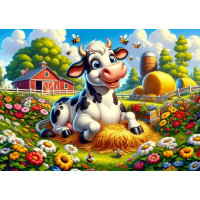 ART PUZZLE Puzzle Roztomilá kravička a přátelé 50 dílků