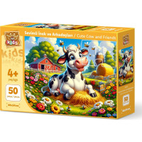 ART PUZZLE Puzzle Roztomilá kravička a přátelé 50 dílků