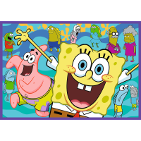 TREFL Puzzle Šílený svět Spongeboba 4x250 dílků