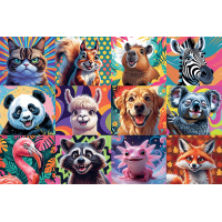 TREFL Puzzle Veselé zvířecí portréty 300 dílků