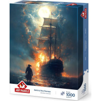 ART PUZZLE Puzzle Za plameny 1000 dílků