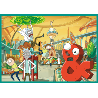 TREFL Puzzle Zvrácený svět Ricka a Mortyho 4x250 dílků