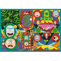 TREFL Puzzle Zvrácený svět Ricka a Mortyho 4x250 dílků