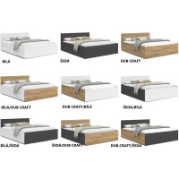 Postel PANAMA 200x180 cm - dub craft
