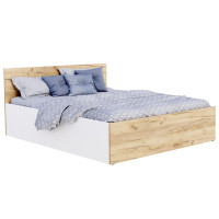 Postel PANAMA 200x180 cm - bílá/dub craft