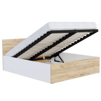Postel PANAMA 200x160 cm - bílá/dub craft