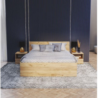 Postel PANAMA 200x180 cm - dub craft