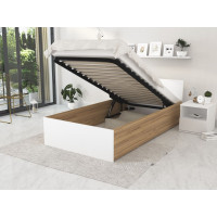 Postel PANAMA 200x90 cm - dub craft/bílá
