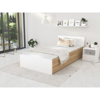 Postel PANAMA 200x90 cm - dub craft/bílá