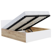 Postel PANAMA 200x180 cm - dub craft/bílá