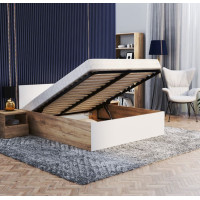 Postel PANAMA 200x160 cm - dub craft/bílá