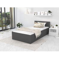 Postel PANAMA 200x90 cm - šedá