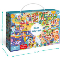 DODO Puzzle Denní rutina 100 dílků