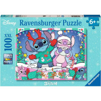RAVENSBURGER Puzzle Disney: Stitch o Vánocích XXL 100 dílků