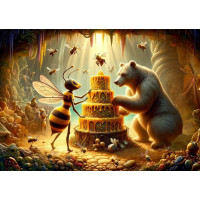 ART PUZZLE Puzzle Medový dort 100 dílků