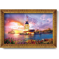 ART PUZZLE Puzzle s rámem a lepidlem 3v1 Dívčí věž 1000 dílků
