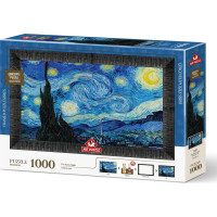 ART PUZZLE Puzzle s rámem a lepidlem 3v1 Hvězdná noc 1000 dílků