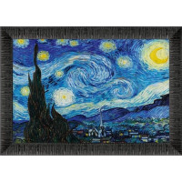 ART PUZZLE Puzzle s rámem a lepidlem 3v1 Hvězdná noc 1000 dílků