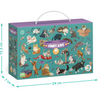 DODO Puzzle Zábavné kočky 100 dílků