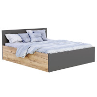 Postel PANAMA 200x180 cm - dub craft/šedá