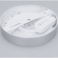 Solight LED mini panel koupelnový 2v1, 3CCT, podhledový/přisazený, 12W, 1020lm, IP54, stříbrná, kulatý