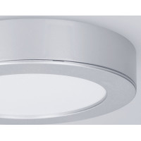 Solight LED mini panel koupelnový 2v1, 3CCT, podhledový/přisazený, 12W, 1020lm, IP54, stříbrná, kulatý