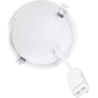Solight LED mini panel koupelnový 2v1, 3CCT, podhledový/přisazený, 12W, 1020lm, IP54, bílá, kulatý