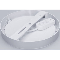 Solight LED mini panel koupelnový 2v1, 3CCT, podhledový/přisazený, 18W, 1530lm, IP54, stříbrná, kulatý