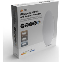 Solight LED osvětlení Adrano s ochranou proti vlhkosti, IP54, 12W, 1020lm, 3CCT, 23cm