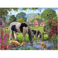 RAVENSBURGER Puzzle Hadlow - svět poníků 500 dílků