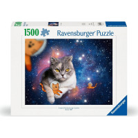 RAVENSBURGER Puzzle Kočka ve vesmíru 1500 dílků