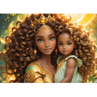 ALIPSON Puzzle Mère et Fille: La Lune et le Soleil 2x500 dílků